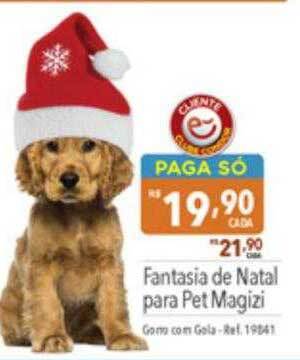 Supermercados Condor Fantasia de natal para pet magizi oferta
