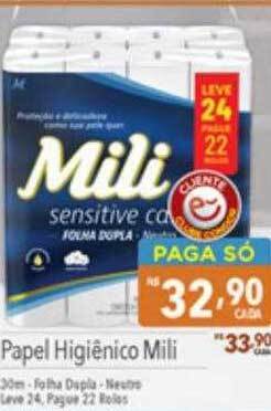 Supermercados Condor Papel higiênico mili oferta