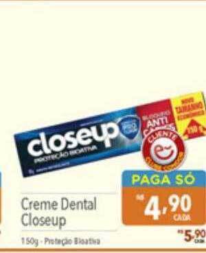 Creme dental closeup