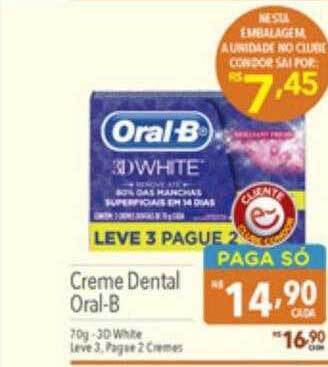 Supermercados Condor Creme dental oral-b oferta