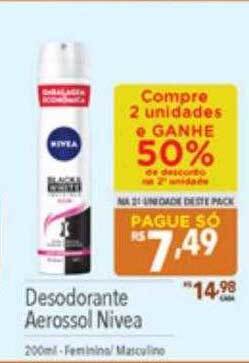 Supermercados Condor Desodorante aerossol nivea oferta