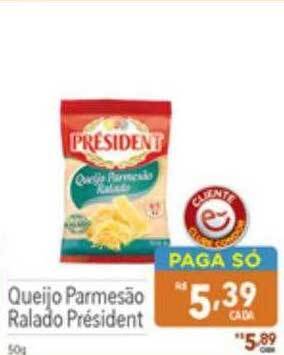 Supermercados Condor Queijo parmesão ralado président oferta