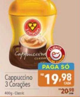 Supermercados Condor Cappuccino 3 corações oferta