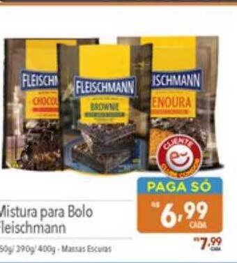 Supermercados Condor Mistura para bolo fleischmann oferta