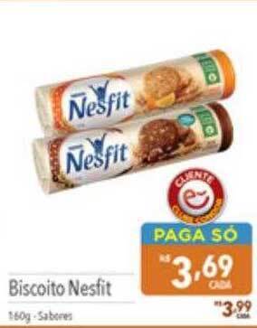 Supermercados Condor Biscoito nesfit 160g sabores oferta