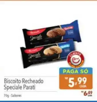 Supermercados Condor Biscoito recheado special parati 70g sabores oferta