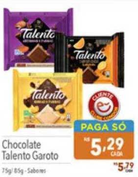 Supermercados Condor Chocolate talento garoto oferta