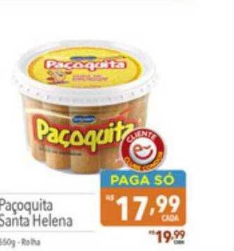 Supermercados Condor Paçoquita santa helena oferta