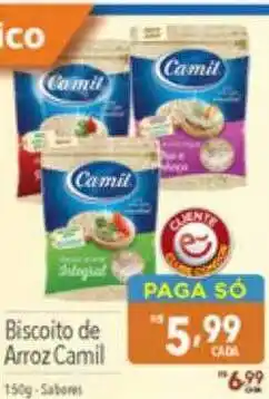 Supermercados Condor Biscoito de arroz camil oferta