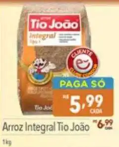 Supermercados Condor Arroz integral tio joão oferta