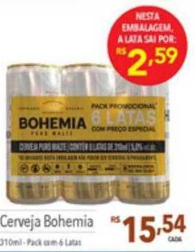 Supermercados Condor Cerveja bohemia oferta
