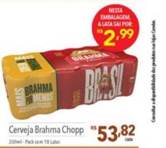 Supermercados Condor Cerveja brahma chopp oferta