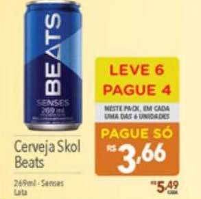 Supermercados Condor Cerveja skol beats leve 6 pague 4 oferta