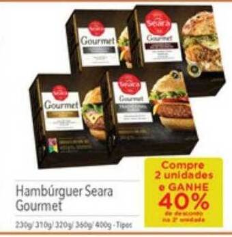 Supermercados Condor Hambúrguer seara gourmet oferta