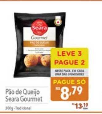 Supermercados Condor Pão de queijo seara gourmet leve 3 pague 2 oferta