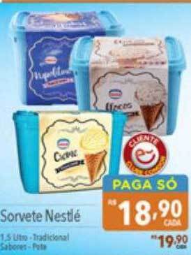 Supermercados Condor Sorvete nestlé oferta
