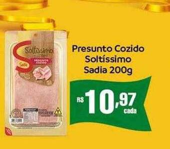 Bistek Supermercados Presunto cozido soltíssimo sadia oferta