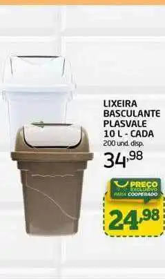 Lixeira basculante plasvale - cada