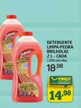 Detergente limpa-pedra brilholac - cada