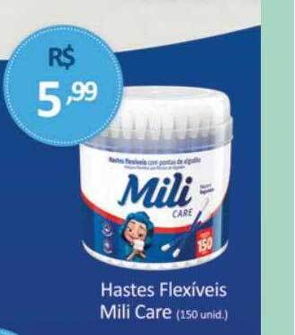 Tchê Farmácias Hastes flexíveis mili care oferta