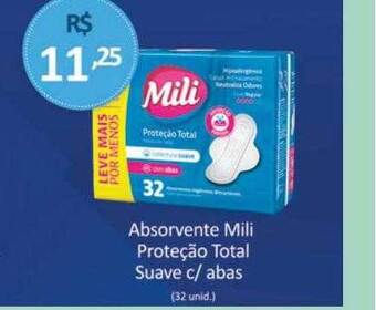 Tchê Farmácias Absorvente mili proteção total suave c- abas oferta