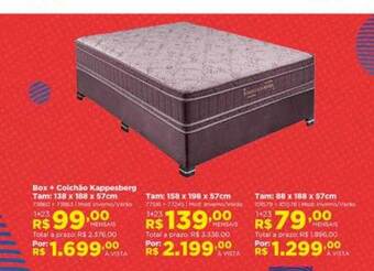 Lojas Solar Box + colchão kappesberg oferta