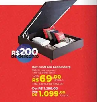 Lojas Solar Box casal baú kappesberg oferta