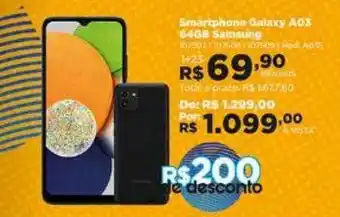 Lojas Solar Smartphone galaxy ao3 64gb samsung oferta