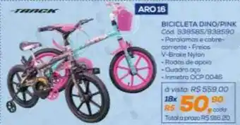 Bicicleta dino pink aro 16 track