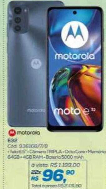 Lojas Colombo Motorola e32 oferta