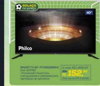 Lojas Colombo Smart tv 40 oferta