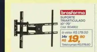 Lojas Colombo Brasforma suporte triarticulado 10 oferta