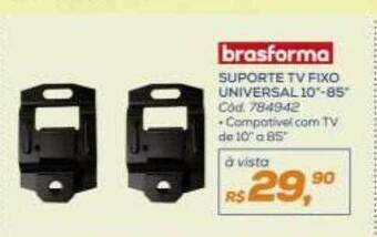 Lojas Colombo Suporte tv fixo universal 10 oferta