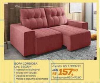 Lojas Colombo Sofá córdoba oferta