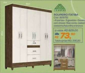 Lojas Colombo Roupeiro itatiba oferta