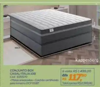 Lojas Colombo Conjiunto box casal italia 138 kappesberg oferta