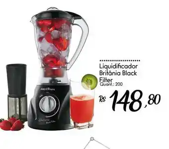 Giassi Supermercados Liquidificador Britânia Black Filter oferta