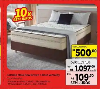 Deltasul Colchao Mola New Brown + Base Versality oferta
