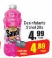 Higa's Supermercado Desinfetante Sanol 2L oferta
