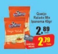 Higa's Supermercado Queijo ralado Mix Ipanema 40g oferta