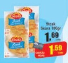 Higa's Supermercado Steak Seara 100g oferta