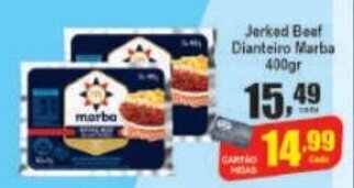 Higa's Supermercado Jerked Beef Dianteiro Marba 400g oferta