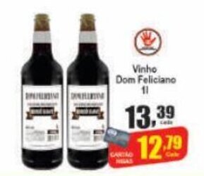 Higa's Supermercado Vinho Dom Feliciano 1L oferta