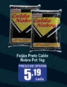 Higa's Supermercado Feijaoa preto Caldo Nobre 1kg oferta