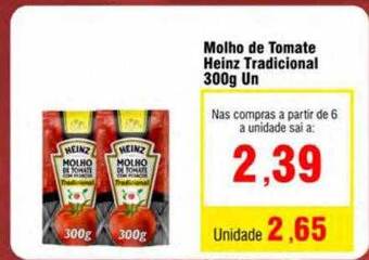 Spani Atacadista Molho de tomate heinz tradicional oferta