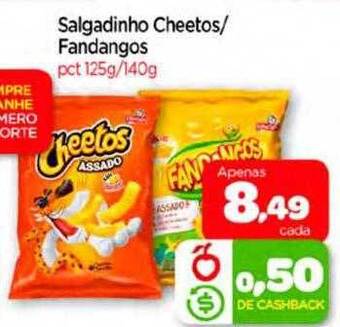 Nordestão Salgadinho cheetos fandangos oferta