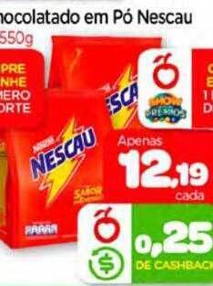 Nordestão Achocolatado em pó nescau oferta