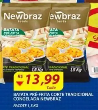Assaí Atacadista Batata Pre Frita Corte Tradicional Cong. Newbraz 1.5kg oferta