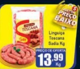 Higa's Supermercado Linguica Toscana Sadia 1kg oferta