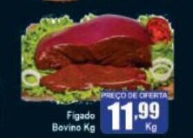 Higa's Supermercado Figado Bovino 1kg oferta